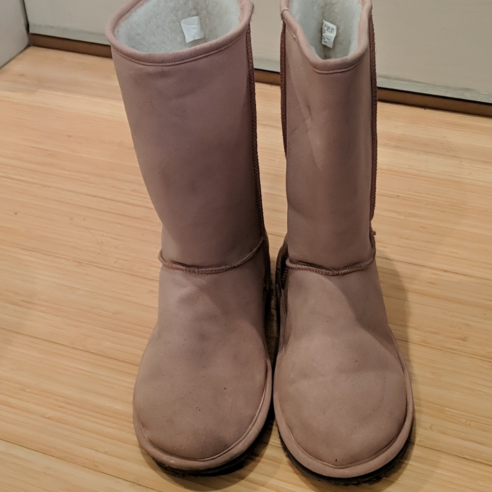 Super warm pink Sherpa fleece lined boots